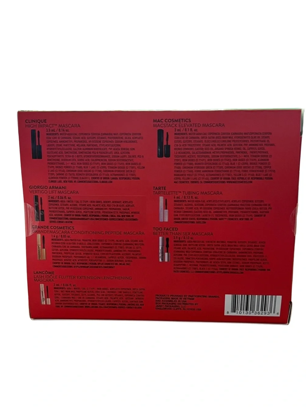 Box of 7 Mascaras-NEW